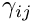 $\gamma_{ij}$