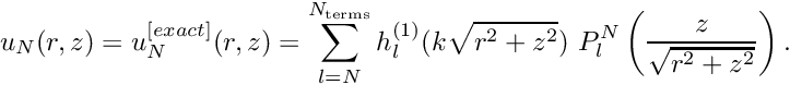$ \sqrt{r^2 + z^2} = 1 $