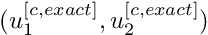 $ (u_1^{[c,exact]},u_2^{[c,exact]})$