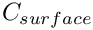 $ C_{surface} $