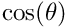 \[ \cos\theta&=\dfrac{dx}{\sqrt{pow(dx,2)+pow(dy,2)}}, \]
